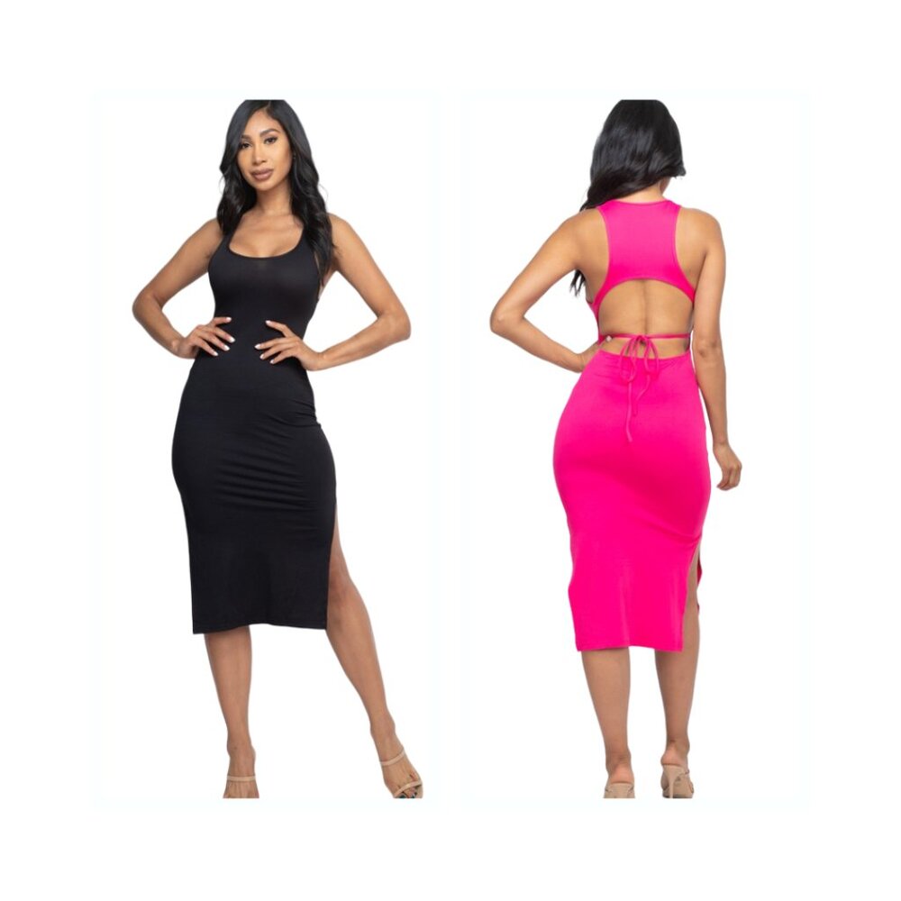 Open Minded Midi Dress